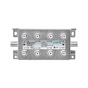 Comparateur de prix : Axing bab 8?01p dérivateur 8 directions la télévision par câble catv multimédia dvb t2 classe a + 10 db, 5?1218 mhz métal
