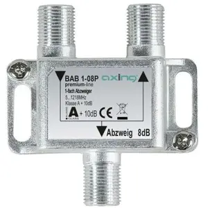 Axing - bab 1-08P Dérivateur tv câble 1 voie 5 - 1218 MHz X998651