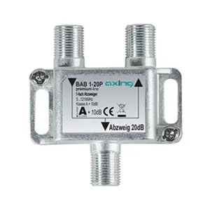 Comparateur de prix : bab 1?20p dérivateur 1 directions 20 db la télévision par câble catv multimédia dvb t2 classe a + 10 db, 5?1218 mhz métal