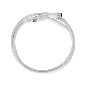 Axing Câble de raccordement bak 992-00 [1x fiche antenne 75 ? - 1x prise antenne 75 ?] 10 m blanc