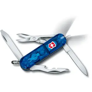 Comparateur de prix : Victorinox Couteau Suisse Victorinox 6 Pièces Midnite Manager Bleu Transl