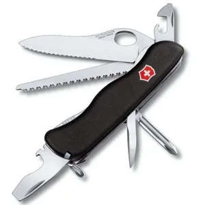 Couteau Suisse de Poche - Victorinox Military - 0.8463.MW3 - Noir - 12 Outils pas cher