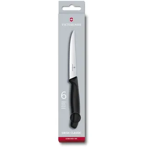 Comparateur de prix : Victorinox set de couteaux à steak, plastique, noir, 24 x 5 x 3 cm, 6 unités de