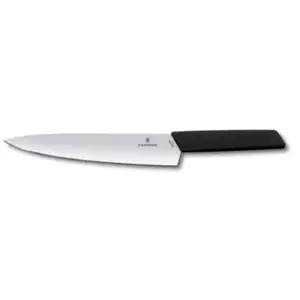 Comparateur de prix : Victorinox 6.9013.22b Couteau Lame Acier Inoxydable Manche 22 Cm En Polypropylène Noir