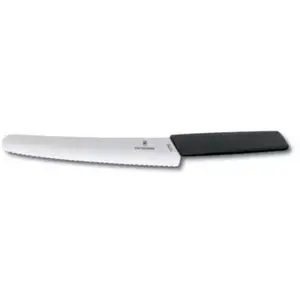 Comparateur de prix : Victorinox Couteau À Pain Et Pâtisserie Swiss Modern 22 Cm Noir