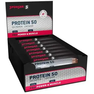 Sponser Sport Food Barres Protéinées Boîte G 50 Chocolat 25 Unités One...Vendu parbikeinn