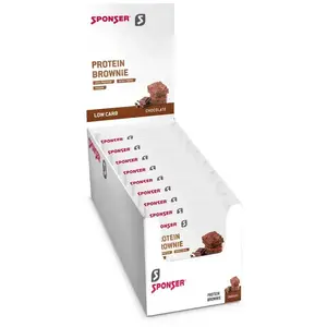 Sponser Sport Food Boîte De Barres Protéinées Brownie Chocolat 50g 12 ...