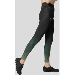 Odlo Print Collant Tight Femmes - Noir , Vert, Taille XS pas cher