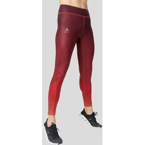 Odlo Print Collant Tight Femmes - Rouge, Taille S pas cher