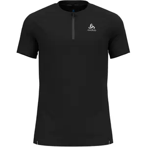Comparateur de prix : Odlo T-shirt de running à ½ zip X-Alp pour homme, M, noir