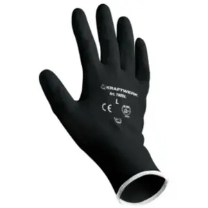 Comparateur de prix : Kraftwerk Gants de travail PU L (12 pcs.)