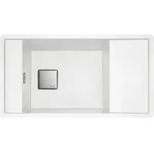 Comparateur de prix : Évier en fragranite blanc 1 bac à encastrer Franke Frames