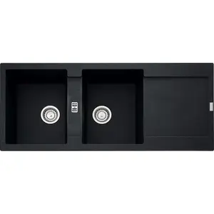 Comparateur de prix : Franke Evier à encastrer 90cm onyx avec siphon - 459471