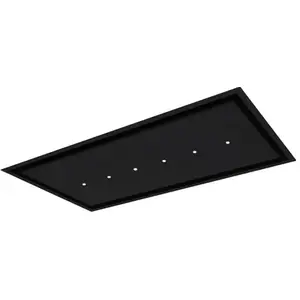 Roblin - Hotte de plafond Aqua 120 cm, noir mat, 820 m3/h, Télécommande pas cher