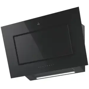 Hotte décorative murale inclinée ROBLIN CAPSULE 900 VERRE NOIR SANS MOTEUR pas cher