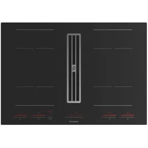 Comparateur de prix : Faber Table de cuisson aspirante induction 83 cm 4 feux 7400w noir 5371796