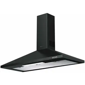 Hotte décorative murale MEPAMSA Gavia 90 noire - 3 vitesses - 740 m3/h - Classe B pas cher
