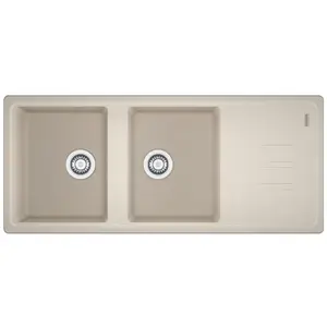 FRANKE Evier granit 2 bacs MALTA 116 x 50 cm taupeVendu parconforama