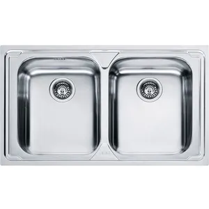 FRANKE évier avec 2 bacs LOGICA LINE LLX 620-L (Inox satiné - Acier)Vendu parmyareadesign