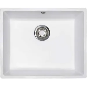 Comparateur de prix : Franke - Evier Domus Fradura DMD610-54 - Blanc Artic (moucheté)