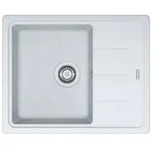 FRANKE Evier 1 bac, 1 égouttoir compact MALTA BLANCVendu parconforama