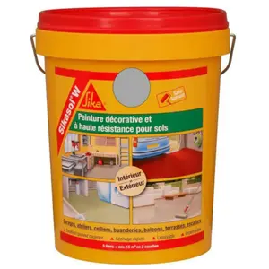 Comparateur de prix : Peinture de sol mono-composante SIKA Sikasol W - Gris béton - 5L