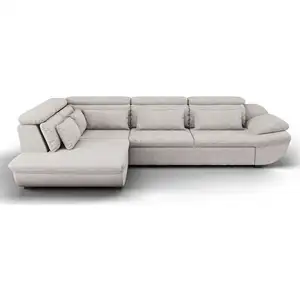 Canapé d'angle convertible 4 places INFINITY coloris gris pas cher