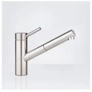 KWC Inox Mitigeur de cuisine pivotant, avec douchette extractible, 10.... pas cher
