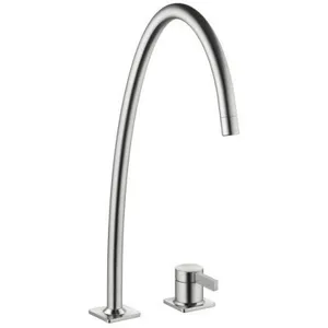 KWC Era 3, mitigeur de lavabo, acier inoxydable