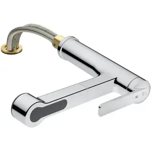 KWC Domo 6.0 Mitigeur de cuisine pivotant avec douchette extractible, à installer sous une fenêtre, 10.661.053.000FL, pas cher