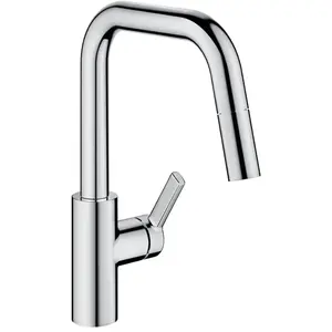KWC Luna-E Mitigeur de cuisine pivotant, avec douchette extractible, 1... pas cher