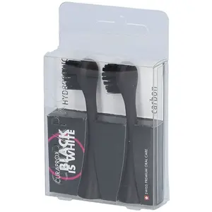 Curaprox Black is White têtes de remplacement pour brosse à dents 2 pcs pas cher