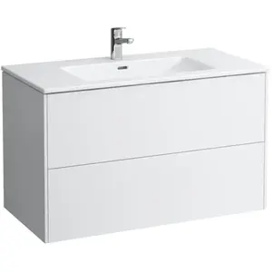 LAUFEN Base Vasque avec Base meuble bas, 2 tiroirs, H8649622601041, pas cher