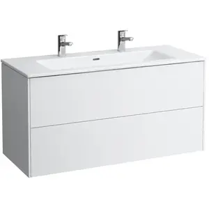 LAUFEN Base Vasque avec Base meuble bas, 2 tiroirs, H8649632611071, pas cher