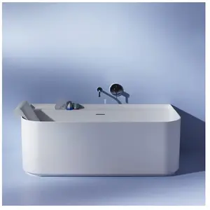 LAUFEN SONAR Baignoire semi-îlot, avec tablier, H2203470000001,