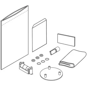 LAUFEN NIARA, NIARA S Kit de collage pour patères, anneaux porte-serviettes et porte-papier toilette, H3800610000001,Vendu parreuter