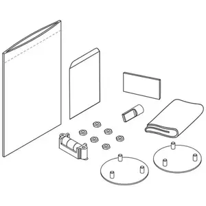 LAUFEN NIARA, NIARA S Kit de collage pour patères, anneaux porte-serviettes et porte-papier toilette, H3800610000011,Vendu parreuter