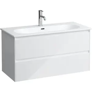 LAUFEN LUA Vasque avec meuble bas, 2 tiroirs, H8600882611041, pas cher