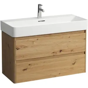 LAUFEN Base 2.0 Meuble sous-lavabo, 2 tiroirs, H4114121082671, pas cher