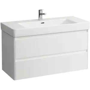 LAUFEN Base 2.0 Meuble sous-lavabo, 2 tiroirs, H4113121082601, pas cher
