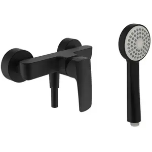 Laufen - Laurin - Set De Douche Avec Mitigeur, 1 Jet, Noir Mat Hf500750428600 pas cher