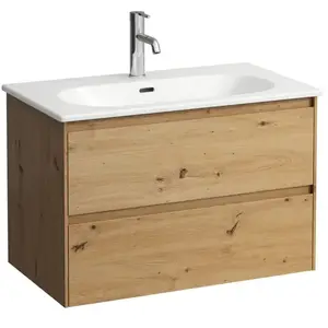LAUFEN LUA Vasque avec meuble bas, 2 tiroirs, H8600872671041, pas cher