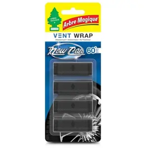 Comparateur de prix : ARBRE MAGIQUE Désodorisant - AUTO - Vent Wrap - Parfum New Car - Sachet de 4 diffuseurs - Pour voiture