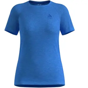 Odlo Essential Seamless Maillot de course Femmes-bleu, Taille XS pas cher