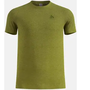 Odlo Essential Seamless Maillot de course Hommes-vert, Taille XXL pas cher