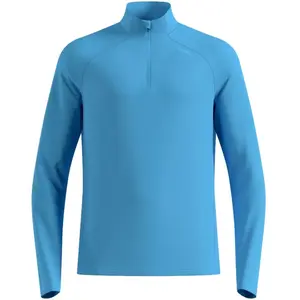 Odlo Haut de running demi-zip Essential Ceramiwarm - Running - blau, M pas cher