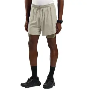Odlo Zeroweight 5in 2in1 Short de running Hommes-gris, vert olive, Tai... pas cher