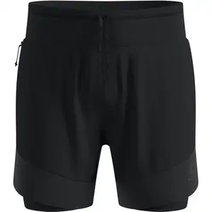 Comparateur de prix : Odlo X-Alp Trail 6in 2in1 Short de running Hommes-noir, Taille XXL