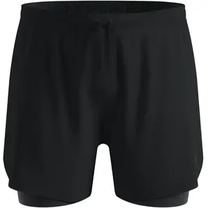 Comparateur de prix : Odlo Zeroweight Print 5in 2in1 Short de running Hommes-noir, Taille XL