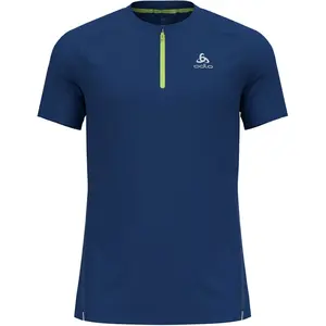 Odlo X-Alp Trail Crew Neck Maillot De Course Hommes - Bleu Foncé, Taille M pas cher